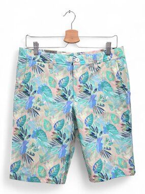 Alberto Men's Earine Jungle Print Regular Fit Golf Shorts Size 33 Multicolor NWT